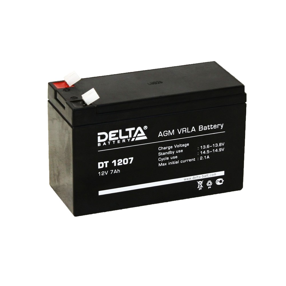 Аккумулятор 1207 12v 7ah. АКБ Delta DT 1207. Акк.бат. Delta DT 1207 (12v 7ah). Delta Battery DT 1207. Аккумулятор 7 а/ч (DT 1207) Delta.